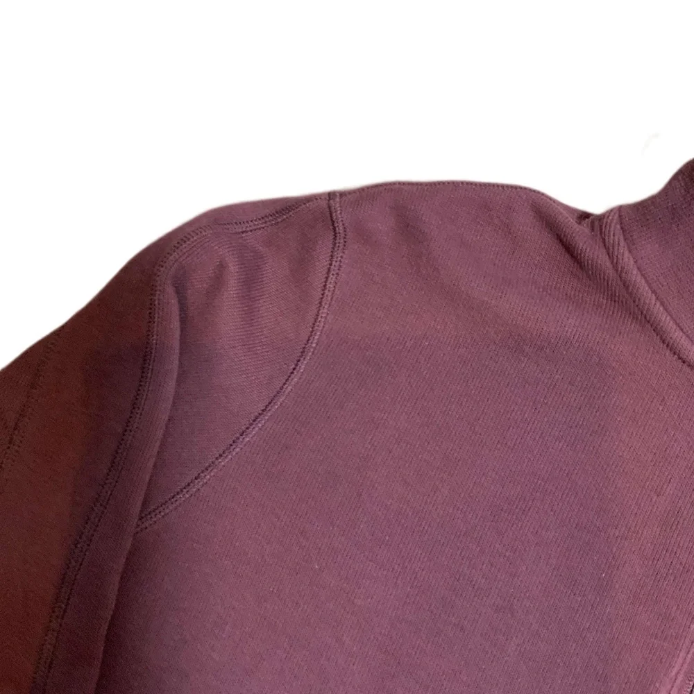 Eddie Bauer Maroon QuarterZip Long Sleeve Pullover Sweater XL Grunge Granola Boy
